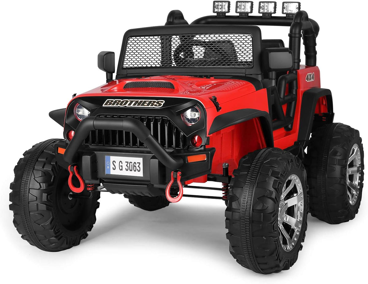 White Kids Ride On Electric Car with Remote Control I163954