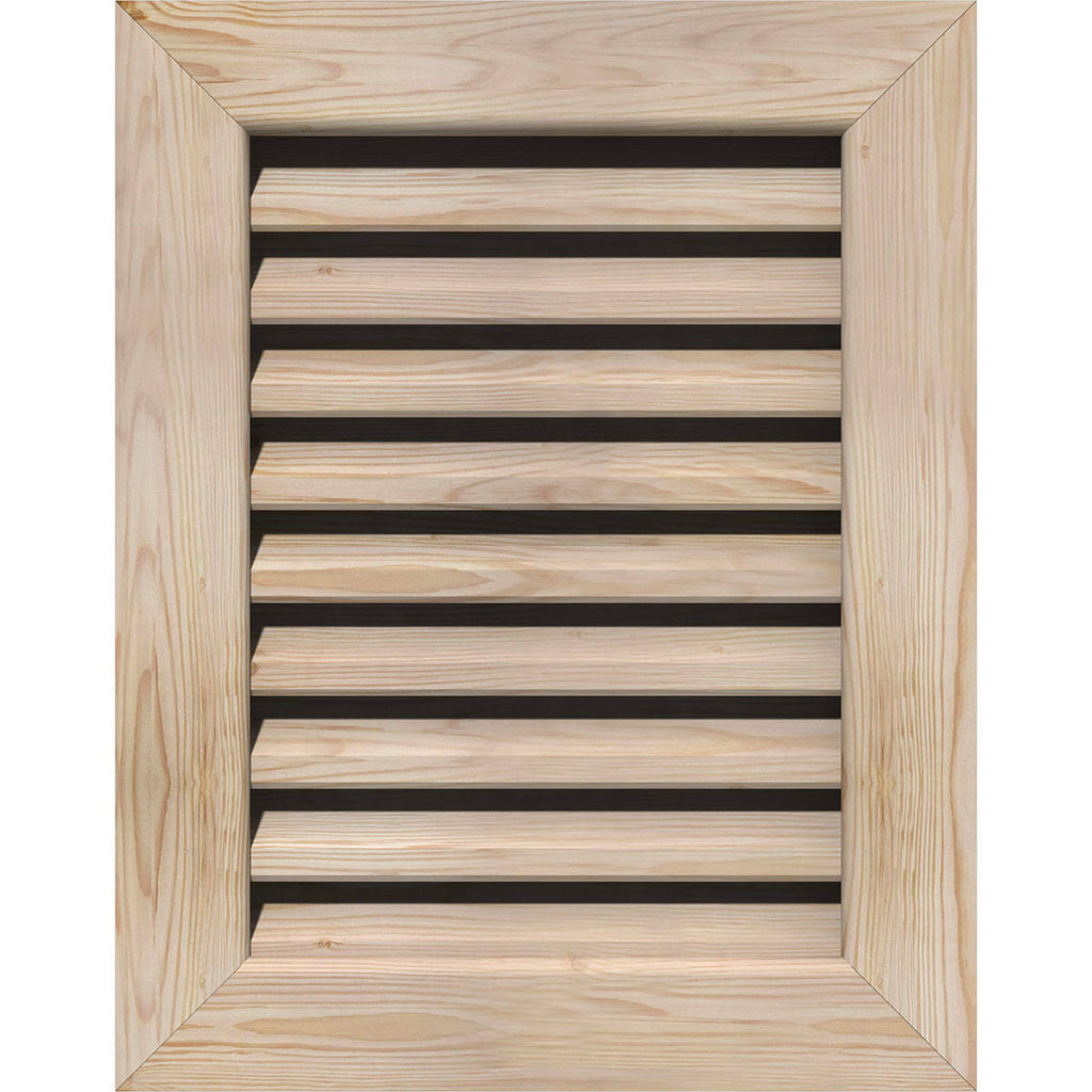 18-in W x 28-in H Vertical Gable Vent Unfinished Smooth Pine I766
