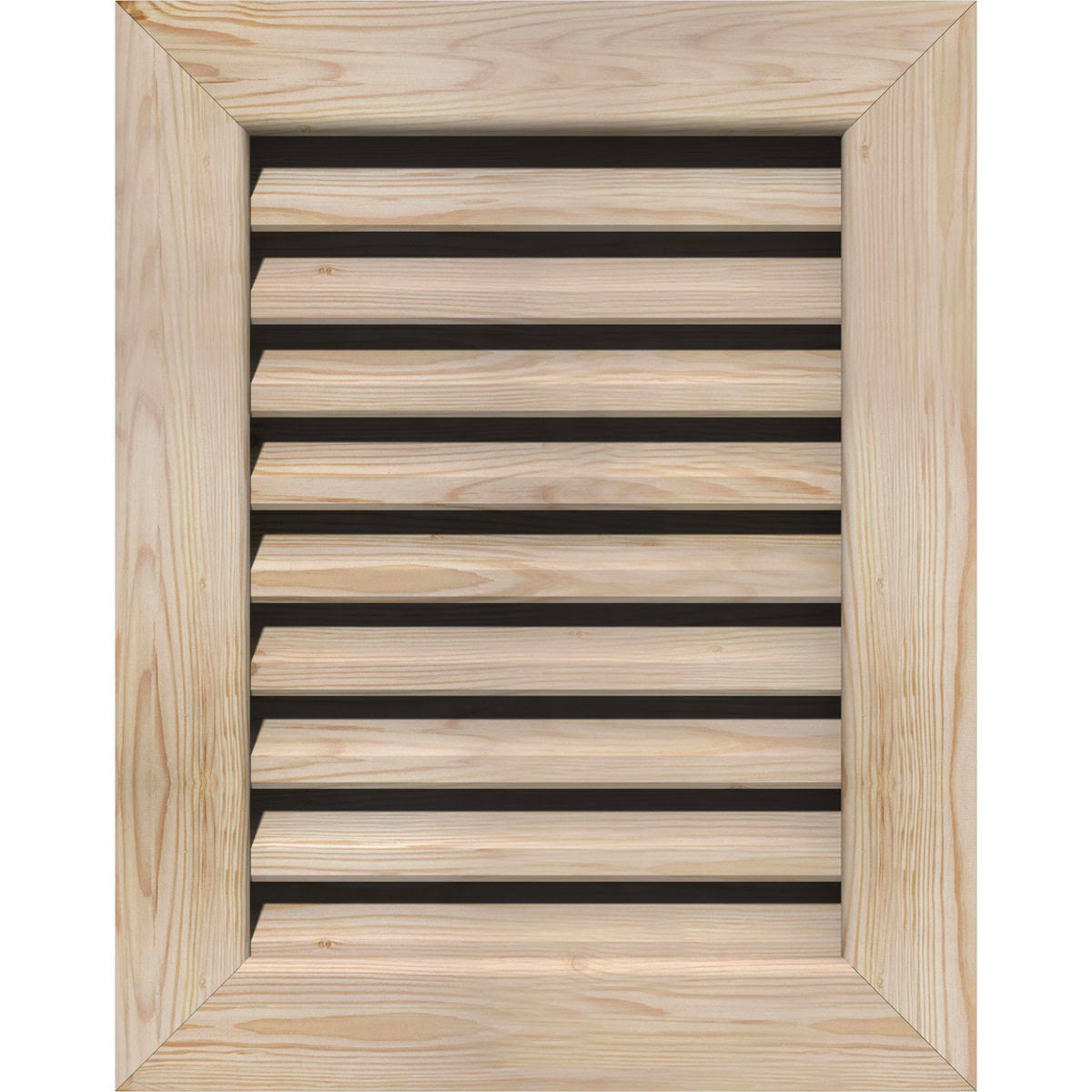 18-in W x 28-in H Vertical Gable Vent Unfinished Smooth Pine I766