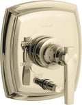 Polished Chrome Pressure-Balancing Valve Trim with Lever Handle R448