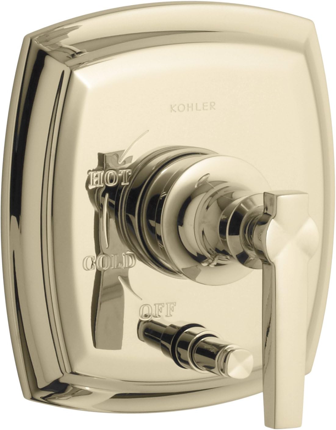 Polished Chrome Pressure-Balancing Valve Trim with Lever Handle R448