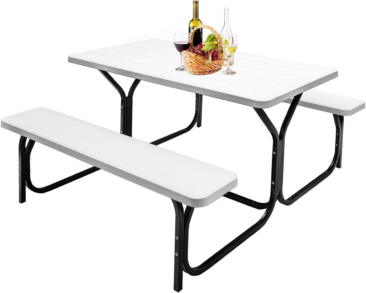 Black Picnic Table Bench Set I993