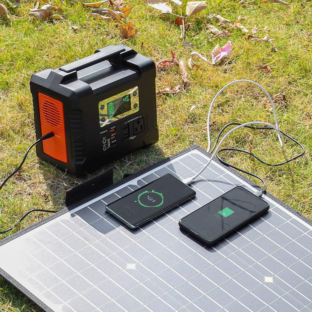 18V 18V Portable Foldable Solar Panel with USB DC Output L446505