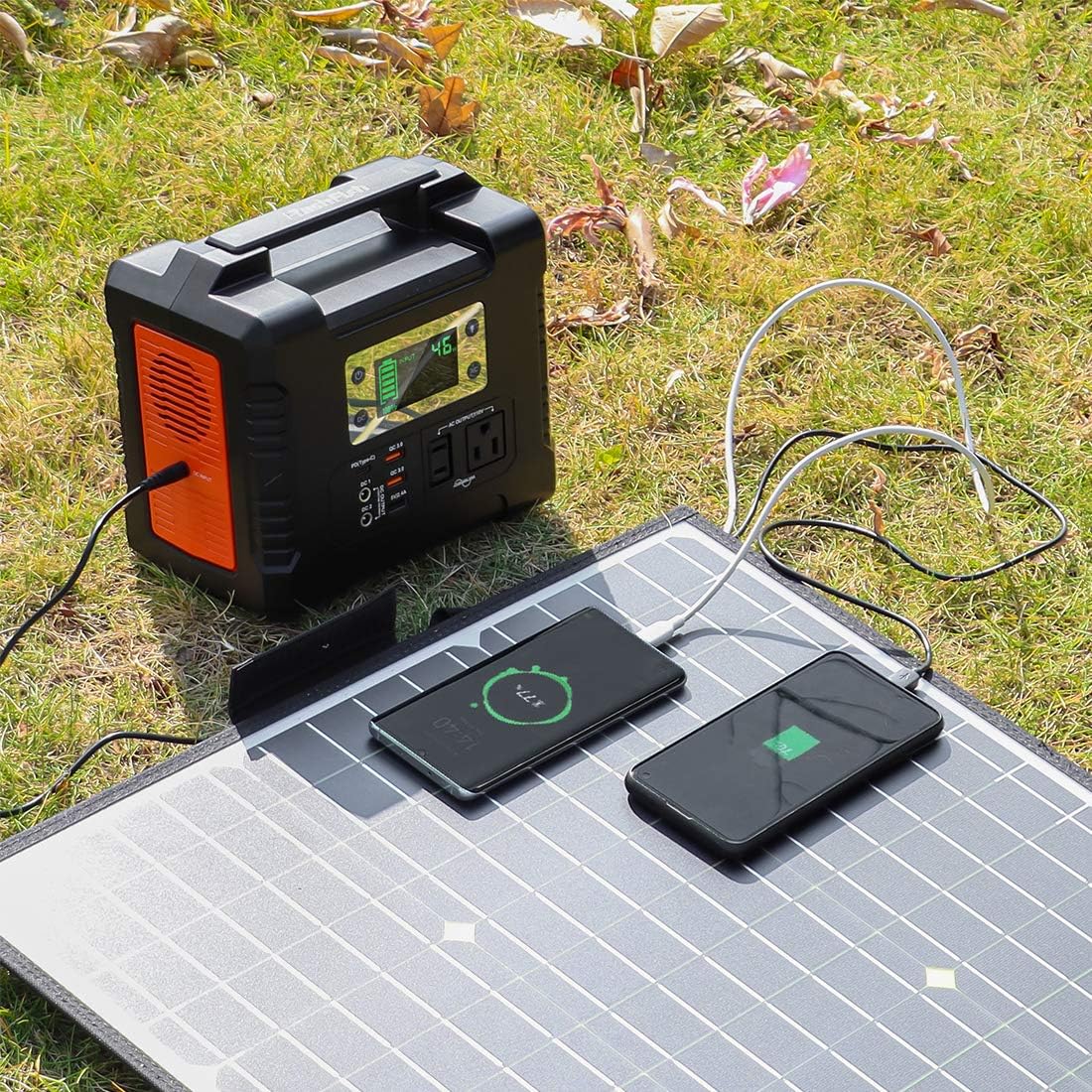 18V 18V Portable Foldable Solar Panel with USB DC Output L446505