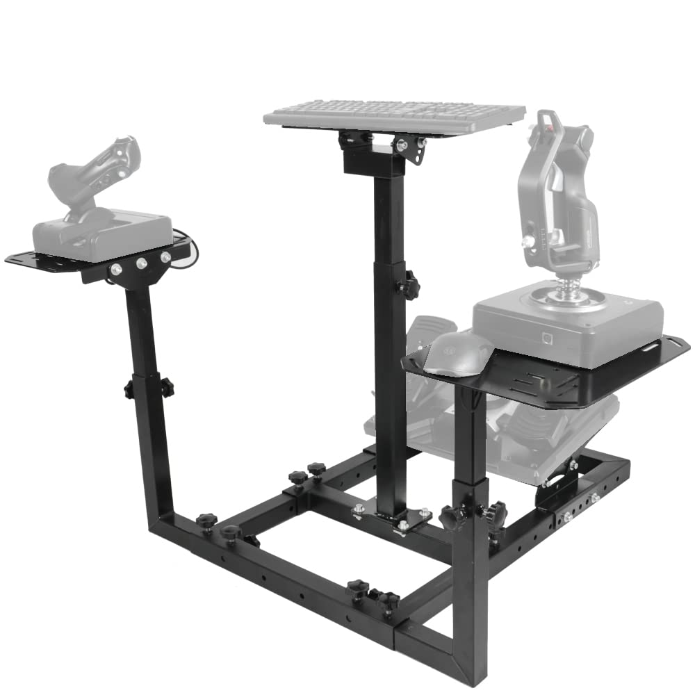 Flight Sim Stand with 3 Shift Lever Panels V429207