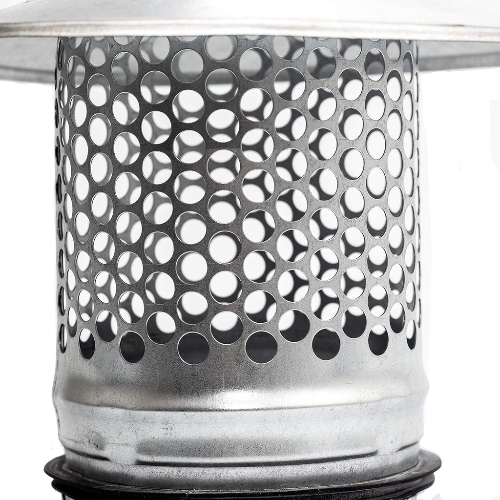 4 inch Round Galvanized Metal Roof Cap Vent Cover Pack of 2 V107