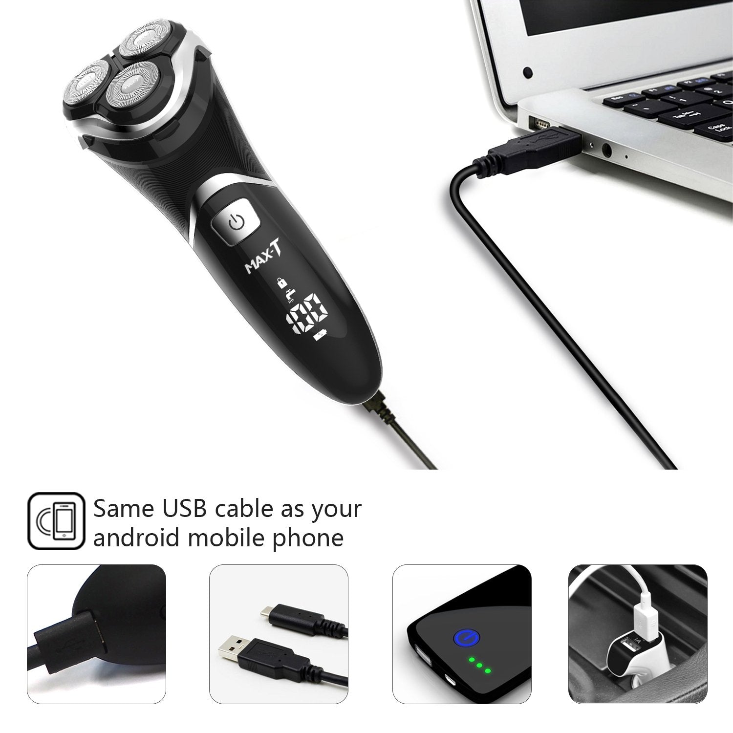 Electric Shaver Razor with Pop Up Trimmer, IPX7 Waterproof, Pack of 2 S57730