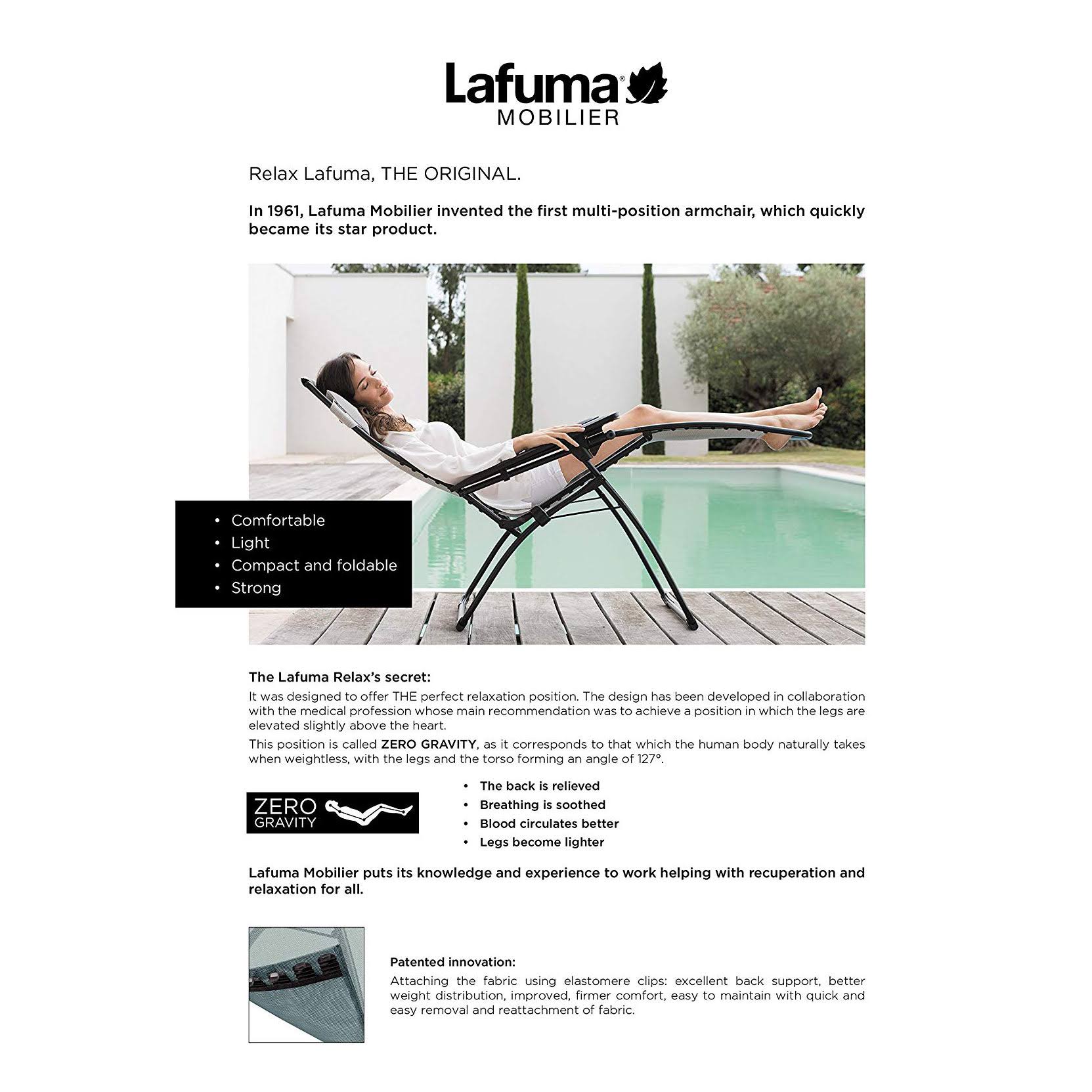 Green Zero Gravity Recliner B735