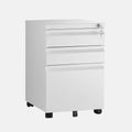 White 3-Drawer File Cabinet Storage Cabinet N95874