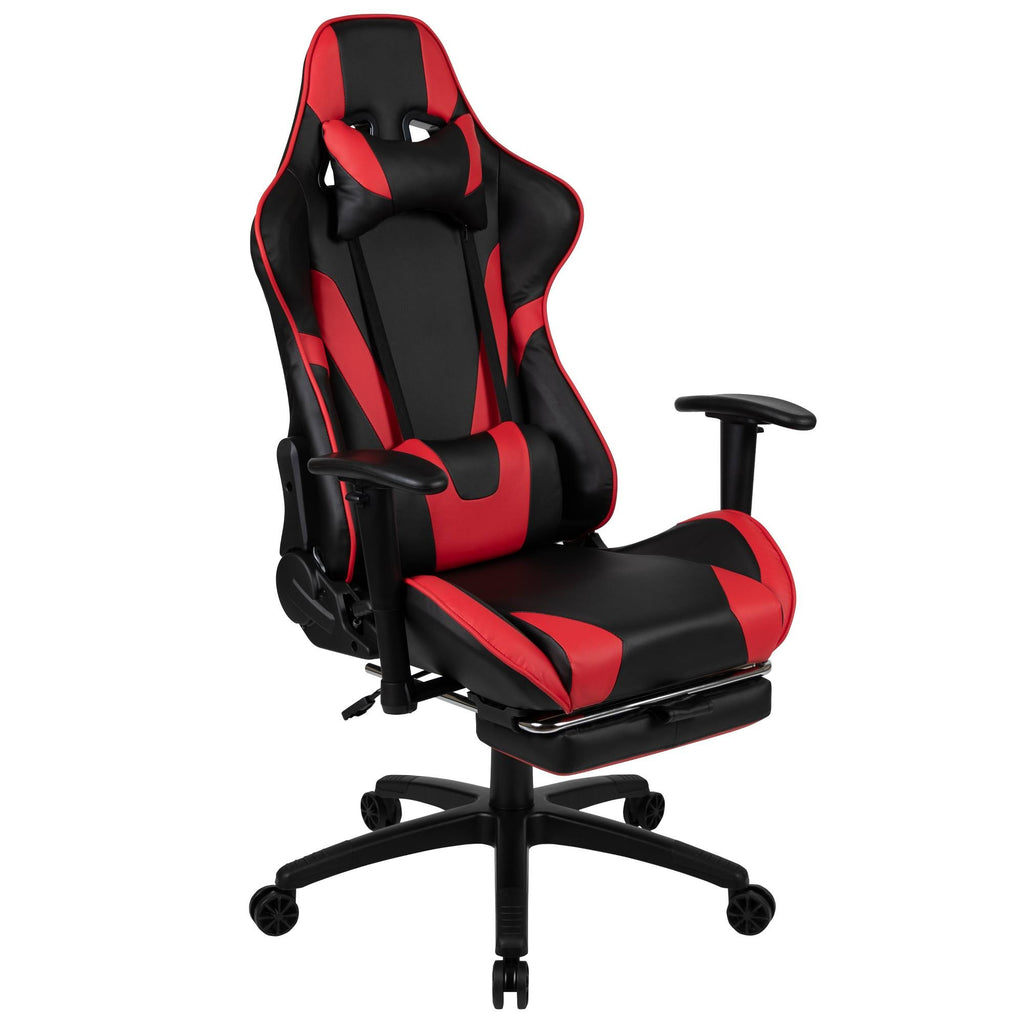 Gaming Desk and Reclining Gaming Chair Set with Cup Holder and Headphone Hook B354092