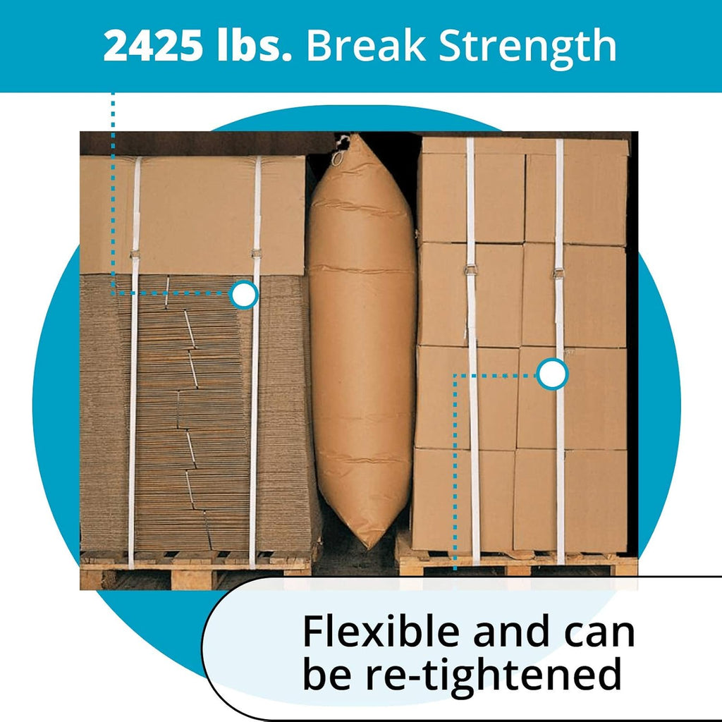 3/4" x 500' Woven Cord Strapping Kit with Tensioner and Buckles R4389