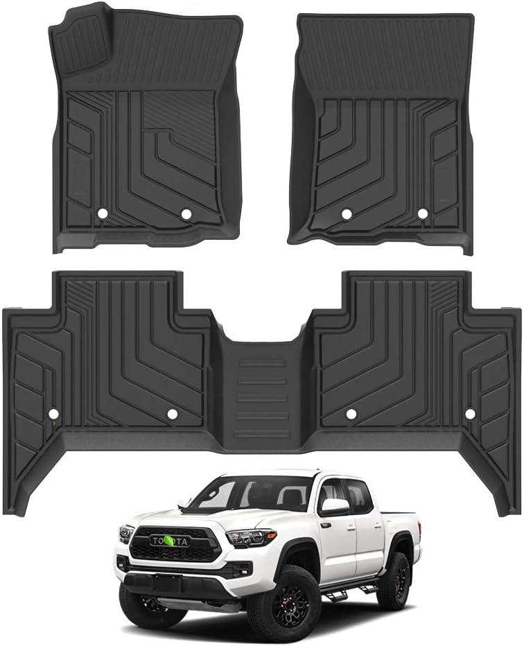 Black TPE Floor Mats 2 Row Full Set V62510