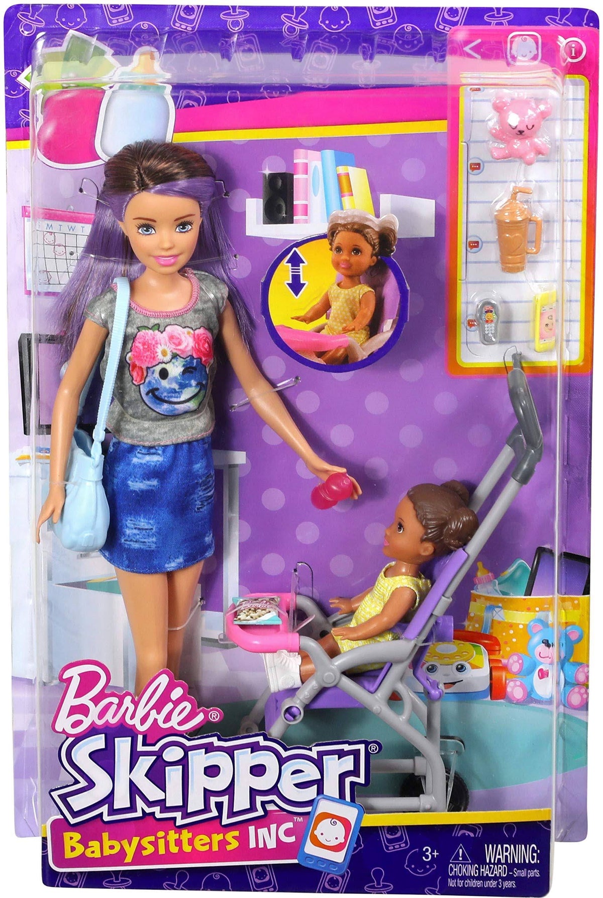 Caucasian Doll and Stroller Playset J963952