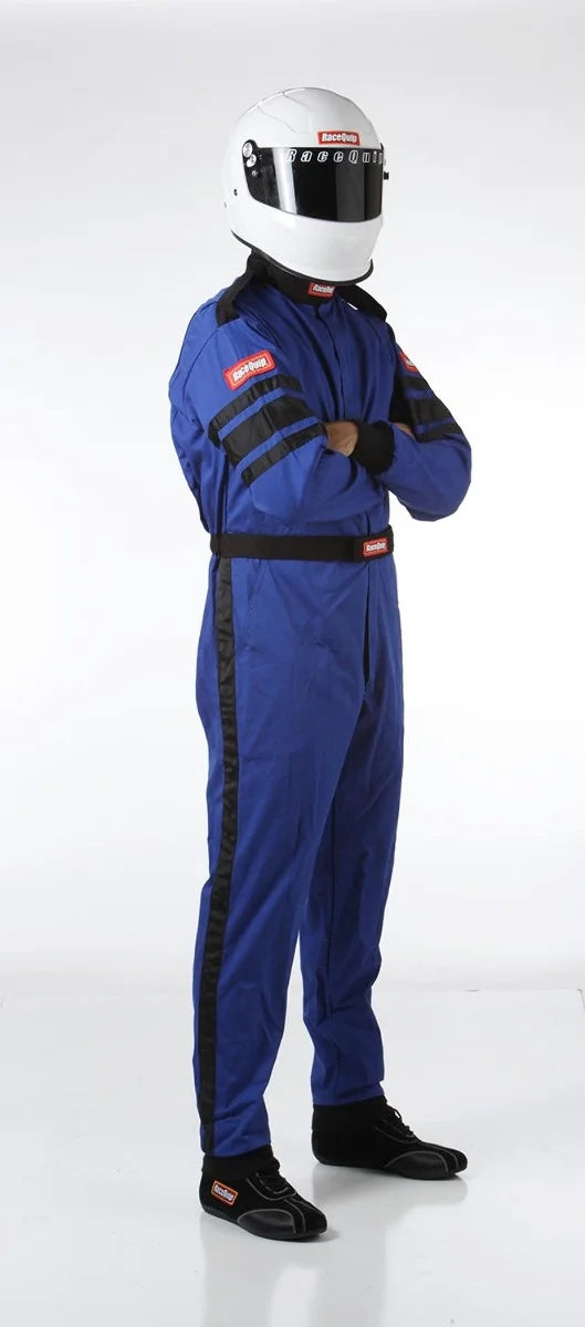 Blue/Black 1-Pc Driving Suit H18692