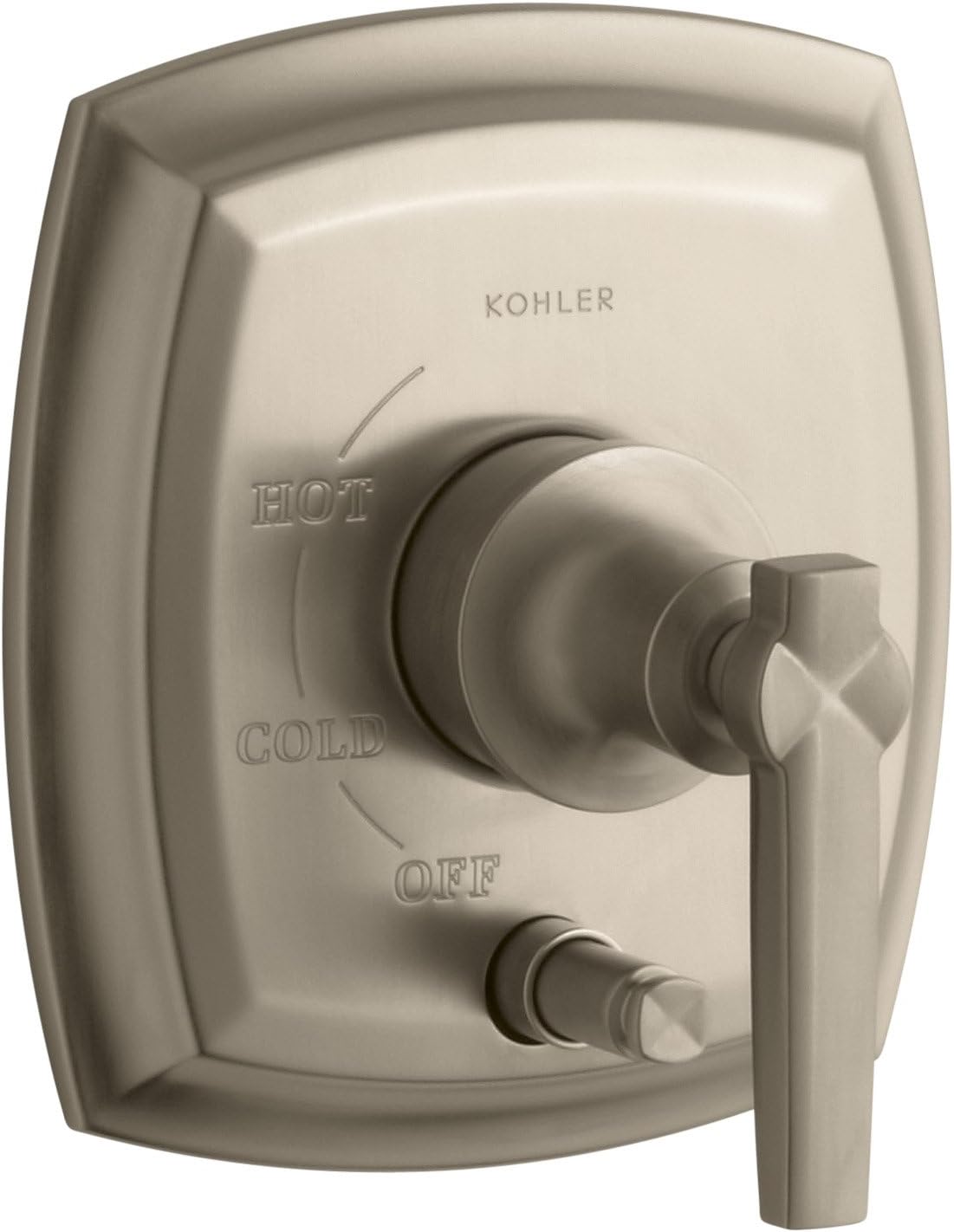Polished Chrome Pressure-Balancing Valve Trim with Lever Handle R448