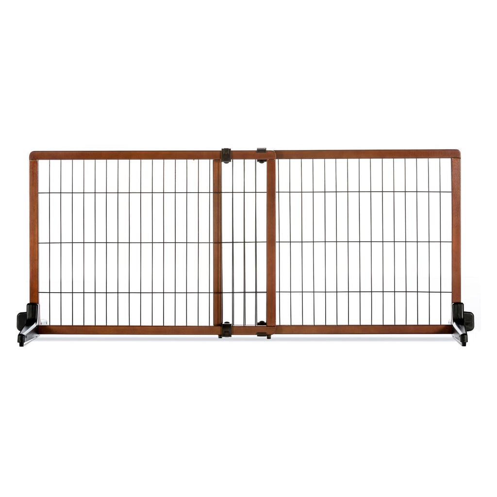 Freestanding Pet Gate, Brown/Black O869