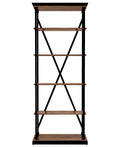 Brown Open Shelves Bookcase X484737