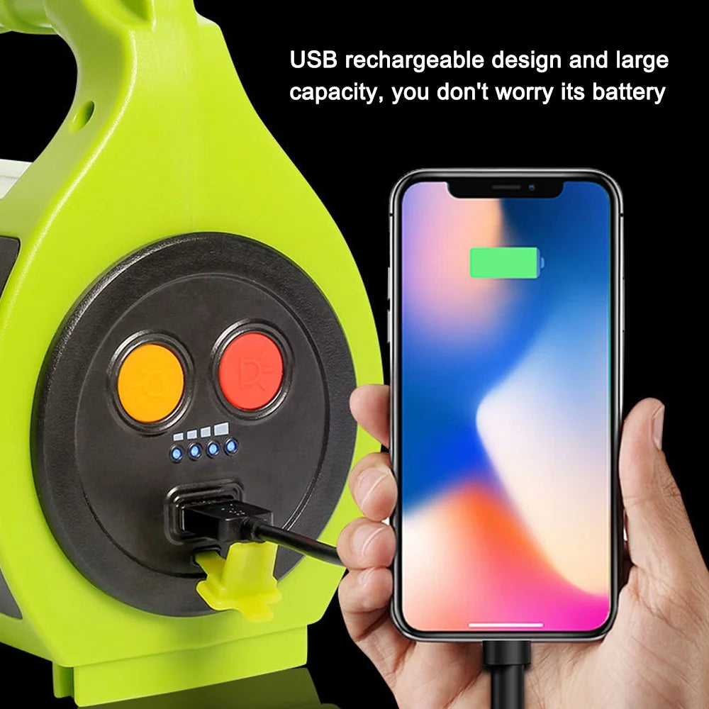 USB Rechargeable LED Camping Flashlight Lantern H35243