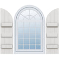 Rustic Three Board Joined Board-n-Batten Faux Wood Shutters J45228