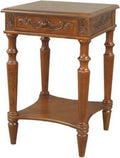 Carved Wood Square Table Z25238