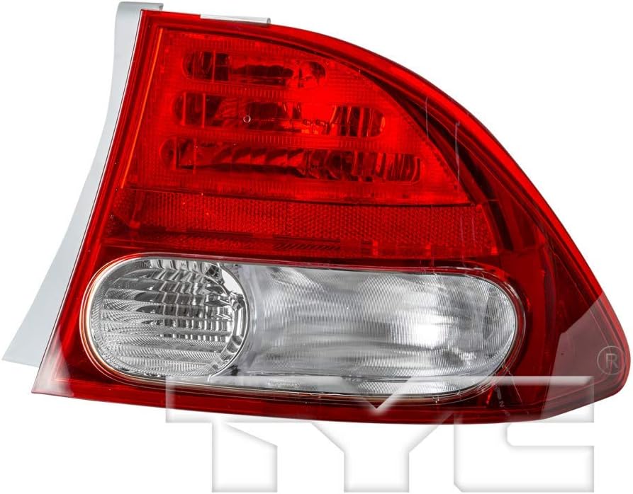 Passenger Side Tail Light for Honda Civic Sedan 2009 2011 Pack of 2 P2432