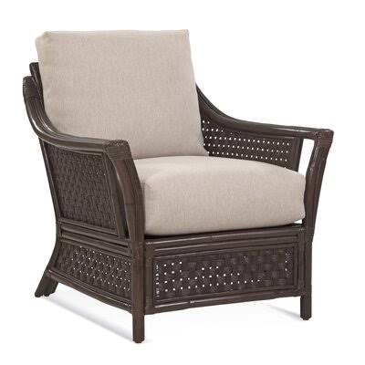 32x22 Wide Armchair Havana/Brown and Beige Stripe V88412
