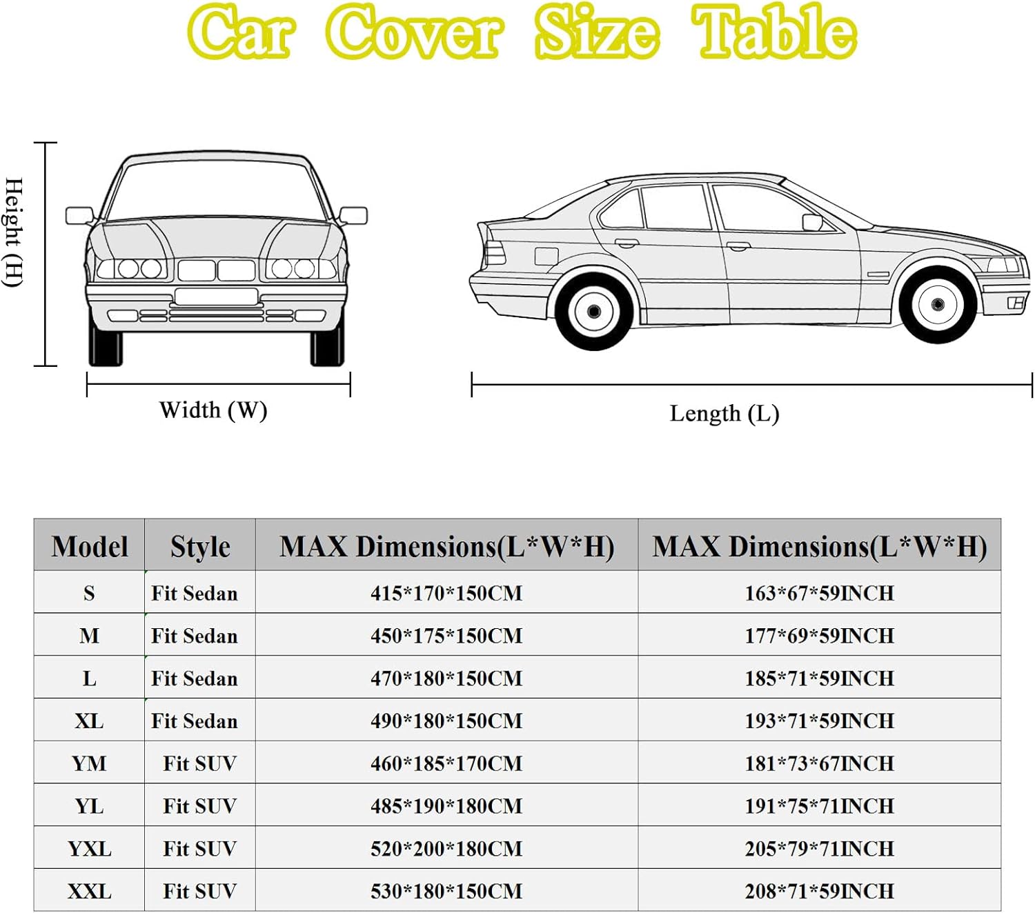 Black Full Car Cover 210D Oxford for Sedan Q190957