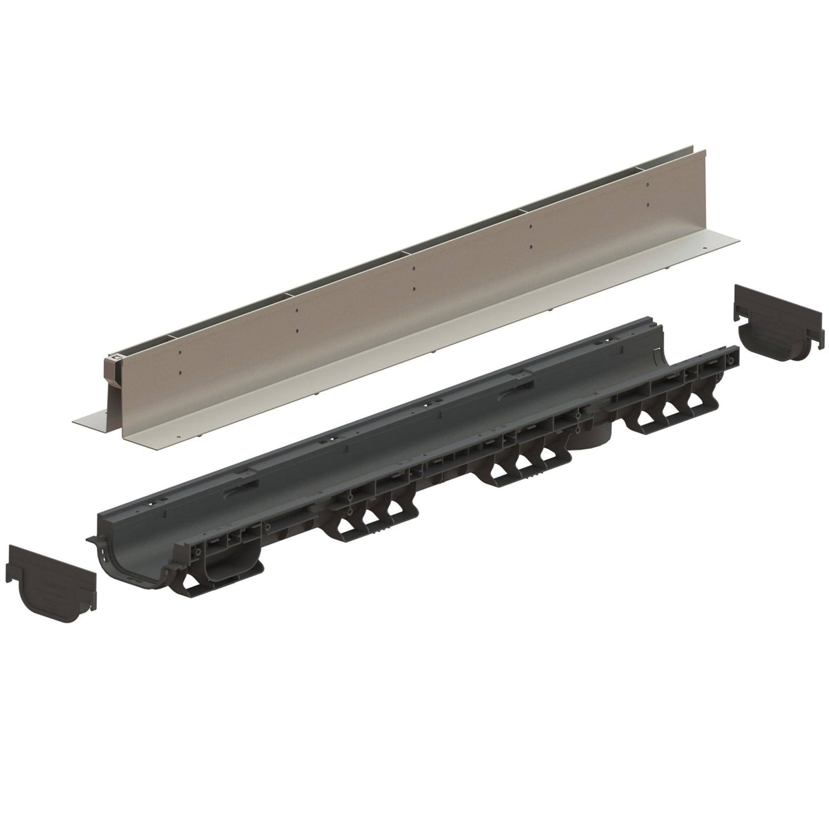 Stainless Steel 6 inch Slot Drain System D7091