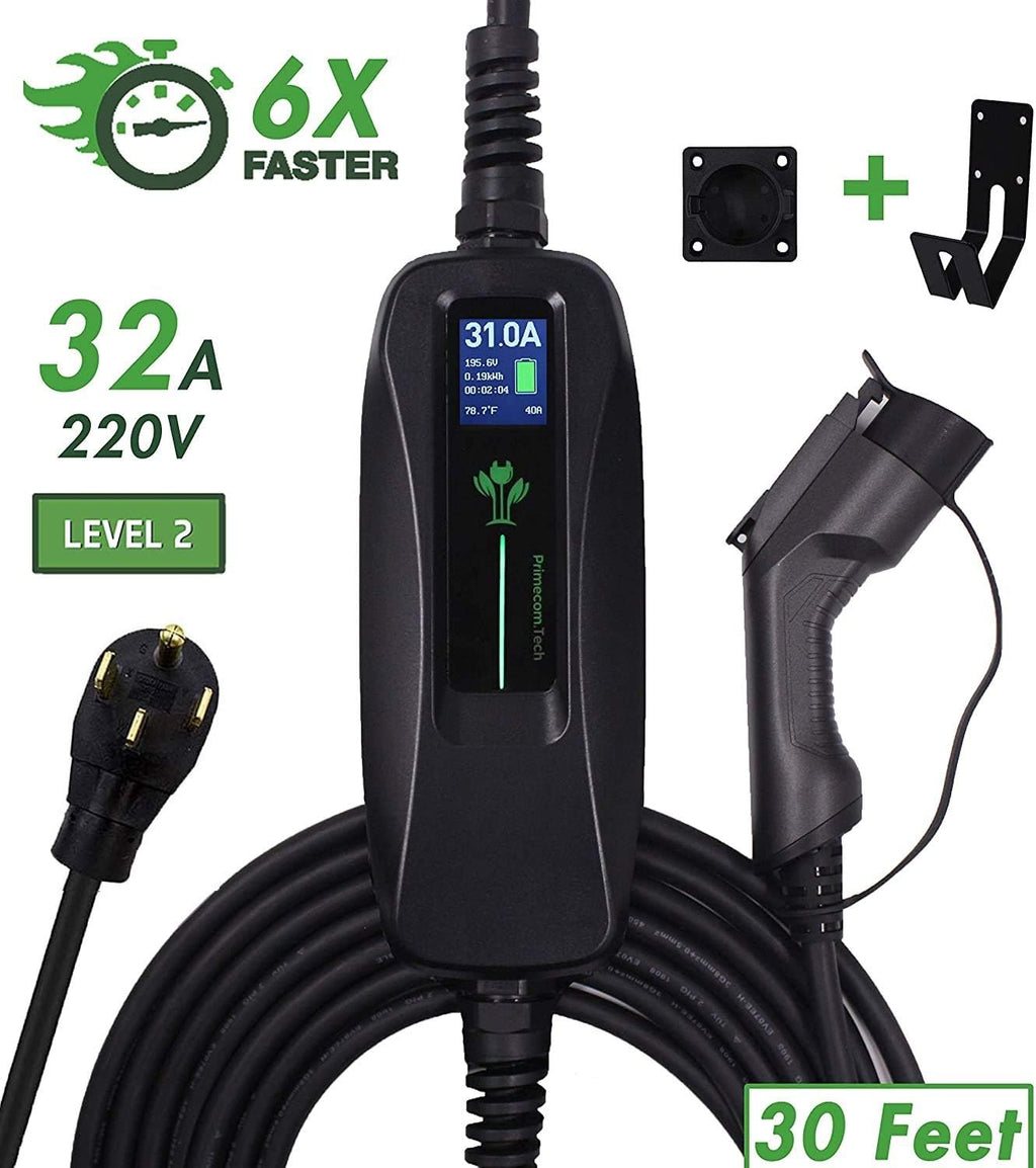 Level 2 Portable EV Charger with 30 Feet Cable U42937