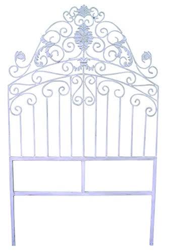 Antique White Iron Twin Headboard D543863