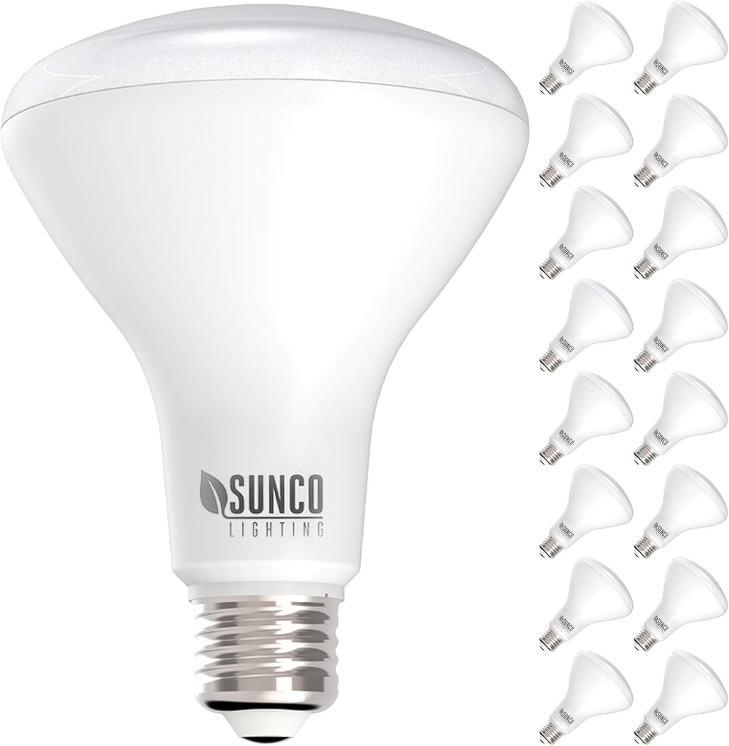 14 Pack BR30 LED Bulbs, 5000K Daylight, 850 LM, E26 Base, Dimmable Recessed Can Light Bulbs A50334