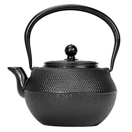 Black Hammered 40 Ounce Cast Iron Teapot Y31028