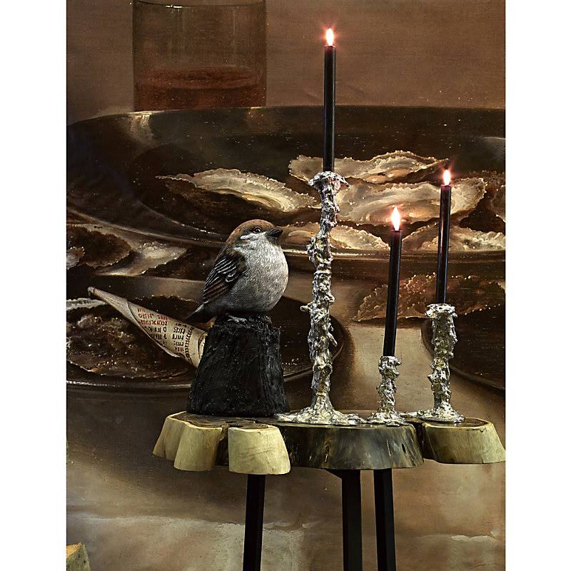 Silver Drip Candle Holder Small B561148