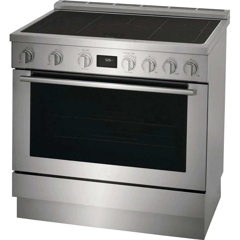 36" Wide 4.4 Cu. Ft. Free Standing Induction Range - Stainless Steel W984935