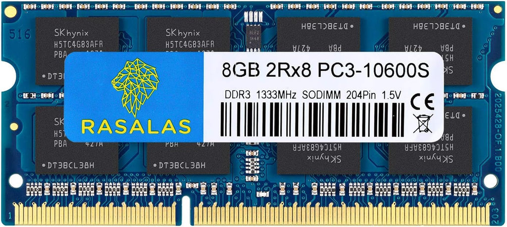 16GB Kit (2x8GB) DDR3 1333MHz SODIMM PC3-10600 CL9 204-Pin Non-ECC Unbuffered RAM O569439