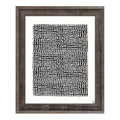 Black on White 20 x 24 Barnwood Framed Canvas H2323