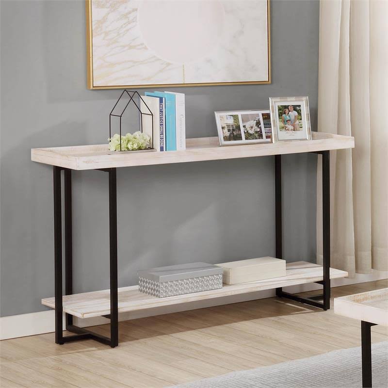 Antique White Wood Console Table H89218