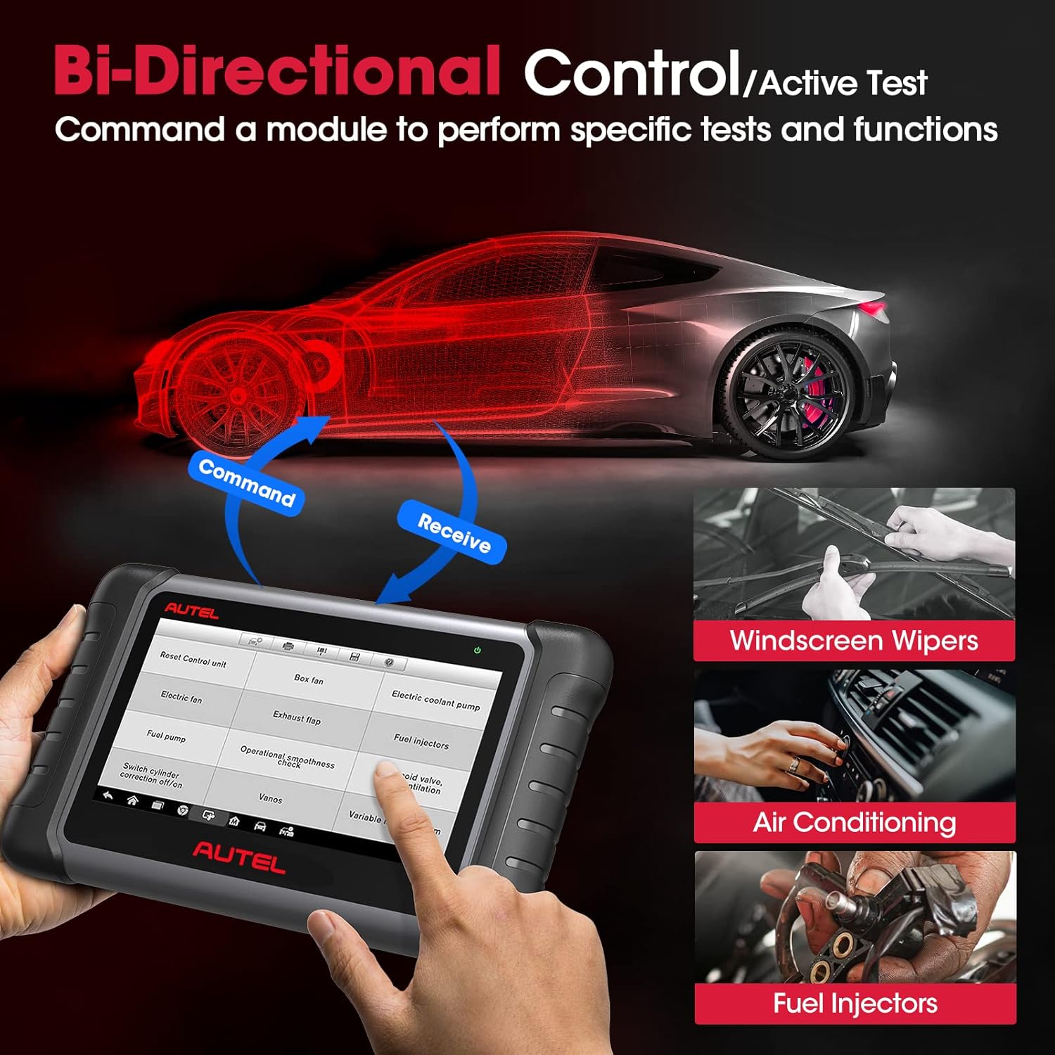 OBD2 Diagnostic Scan Tool with Bi-directional Control L223556