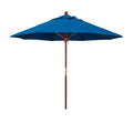 Pacifica Pacific Blue 9 Wood Market Umbrella N346