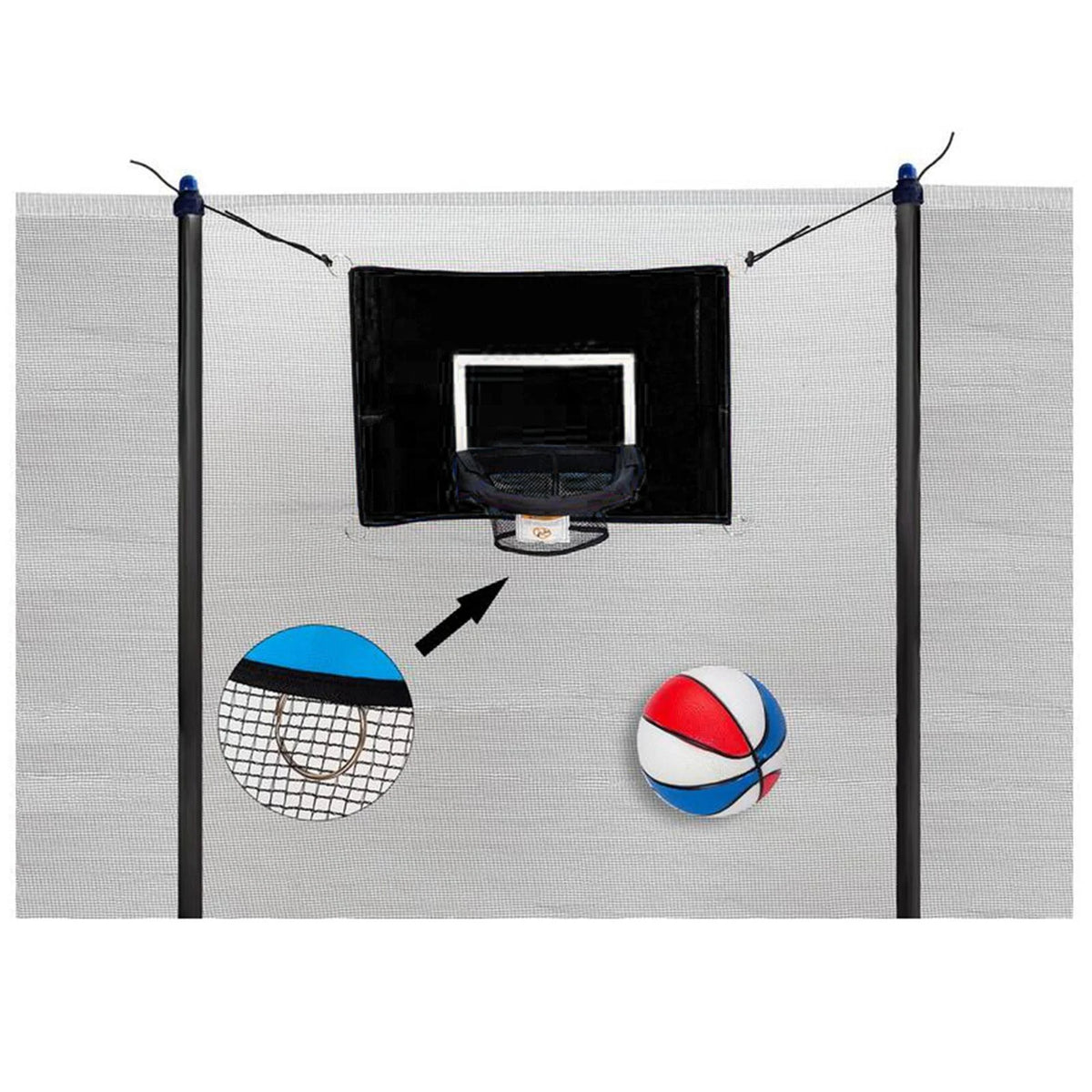 Black Basketball Goal for Trampolines S799825