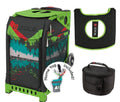 Black Frame Sport Bag with Lunchbox and Seat Cover X344
