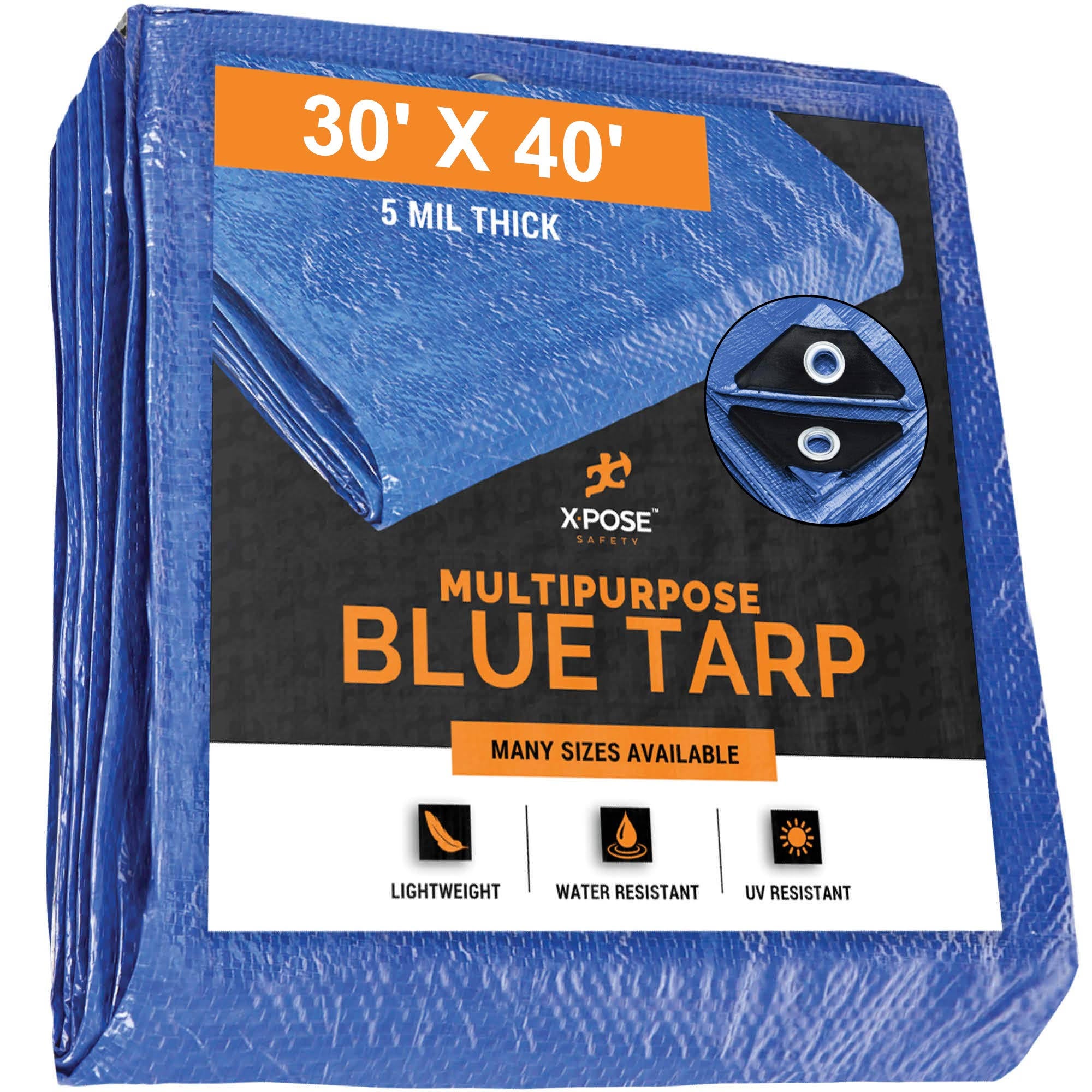 Blue Poly Tarp 30 x 40 H137