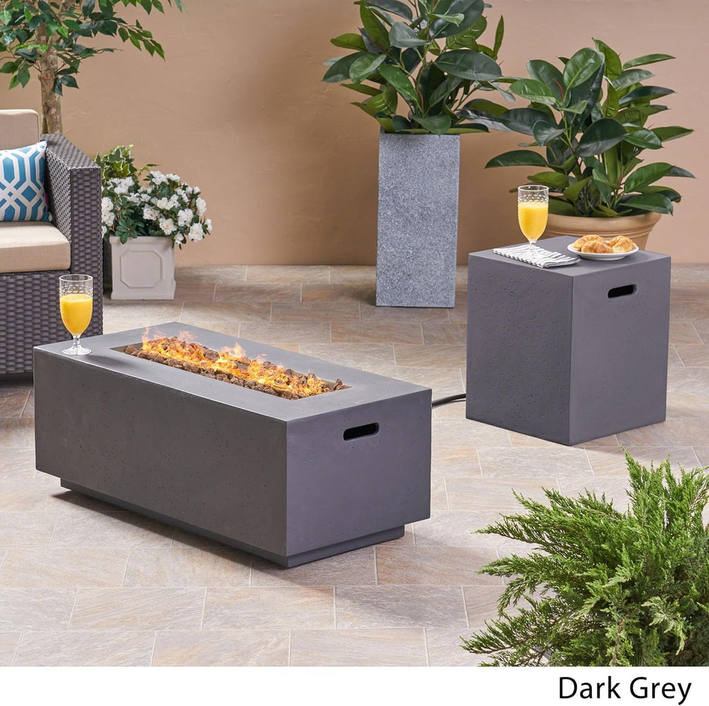 Dark Gray Outdoor Fire Pit Z376