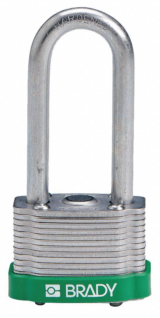 Keyed Padlock, 1-5/16x22w, pk6 L97662