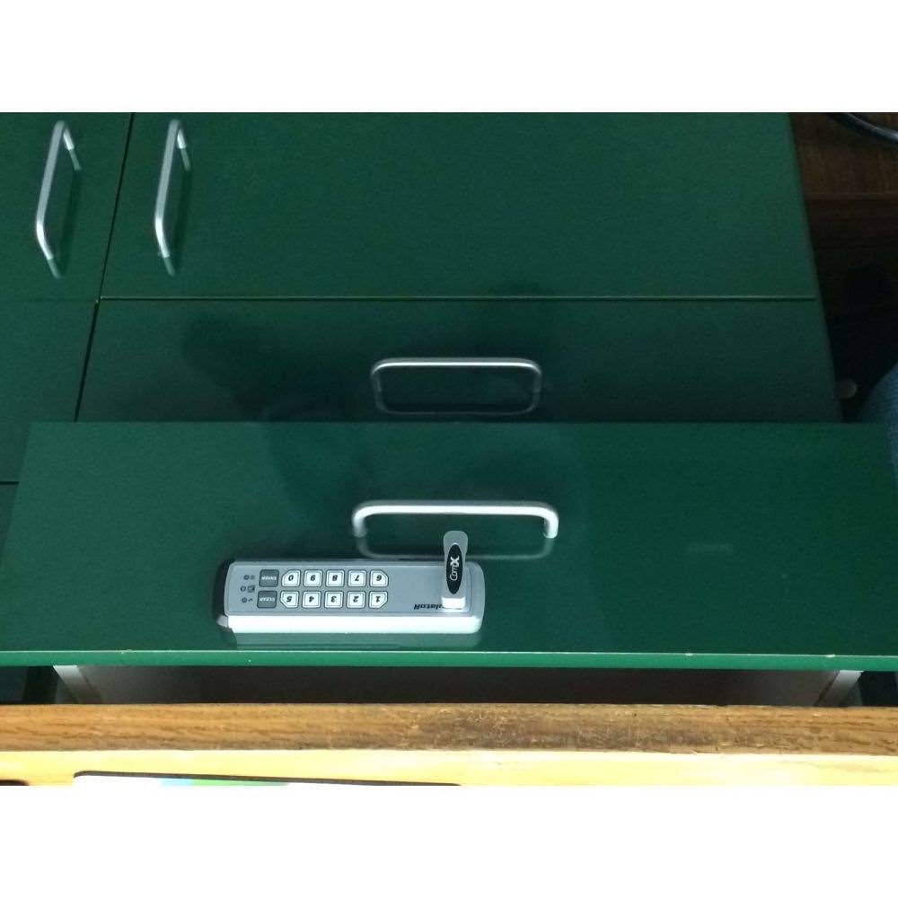 Electronic Push Button Cabinet Lock 1 3/4 in Left Hand R23349