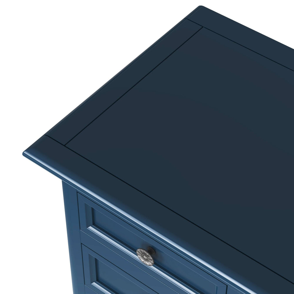 Green Console Table with 6 Drawer 1 Cabinet 1 Shelf T295