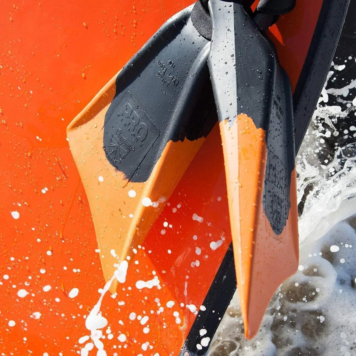 Black/Orange Swimfins B8413