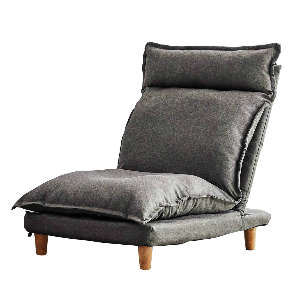 Grey Reclining Sofa with Ottoman V93709