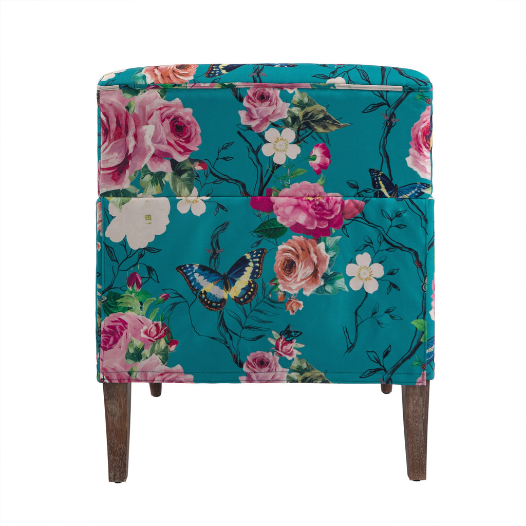 Modern Patterned Striped Accent Armchair Q797116