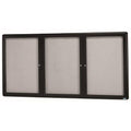 Graphite Wall Mounted Enclosed Bulletin Board Frame I90081